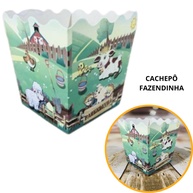 Kit Cache-pôs Fazendinha 9x9x7 cm - Decore sua Festa com Charme! - imagem 1