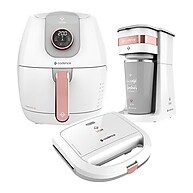 Kit Cadence Dream Rosé Gold: Fritadeira, Cafeteira e Sanduicheira - imagem 1