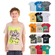 Kit Camisetas Infantis: 5 Estampas Divertidas! - imagem 1