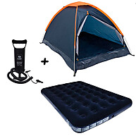 Kit Camping 4 Pessoas: Barraca + Colchão + Bomba - imagem 1
