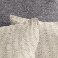 Kit Capas Almofada Linho Bege 45x45 + Enchimentos - imagem 1
