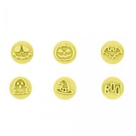 Kit Carimbos Halloween Amarelo – 7 Unidades Fofinhas - imagem 1