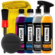Kit Completo Vonixx para Detalhamento de Motos e Carros: Intense, Moto-V, Tok Final, V-Floc + Acessórios Karbox - imagem 1