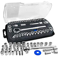 Kit Catraca Reversível com 41 Peças – Ferramenta Semi Profissional - imagem 1
