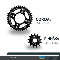 Kit Relação KMC Gold Cb Twister 250 (2016-2022) com Retentor - Durabilidade e Performance - imagem 4