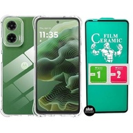 Kit Proteção Premium Motorola G35: Capa Anti Impacto Transparente + Película Cerâmica 9D - imagem 2