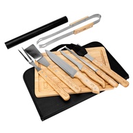 Kit Churrasco Inox 10pçs: Seu Churrasco Completo! - imagem 1