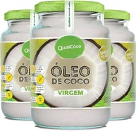 Kit 3 Óleo de coco virgem Qualicôco 500ml - imagem 1