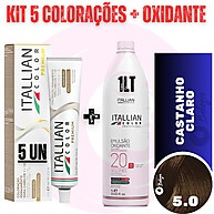 Kit Coloração Itallian Color: Castanho Claro 5.0 - imagem 1