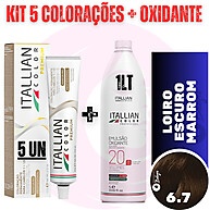 Kit Coloração Itallian Color: Louro Escuro 6.7 - imagem 1