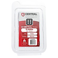 Kit com 15 Dados D6 Pretos 16mm - Ideal para RPG, TCG e Jogos de Tabuleiro - imagem 1