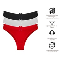Kit com 3 Calcinhas Tanga de Microfibra: Conforto e Estilo no Dia a Dia - imagem 1