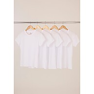 Kit com 5 Camisetas Femininas Slim Básicas – Conforto e Estilo - imagem 1