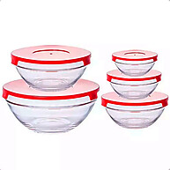 Kit com 5 Potes de Vidro para Alimentos – Armazenamento Prático e Elegante - imagem 1
