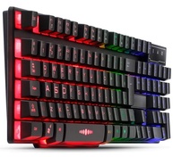 Kit Gamer Teclado Semi Mecanico Gamer Iluminado, Mouse Gamer Com Led USB 3200DPI, 7 Botões - imagem 4