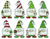 Kit de Bordado com Anjos Medievais - Design Works Crafts - 6 Ornamentos em Ponto Cruz - imagem 5