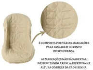 Kit 2 Capas Protetoras Algodão para Cadeirinha de Bebê - Conforto e Segurança (Caqui) - imagem 4
