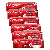 kit-creme-dental-colgate-luminous-white-6-unidades-com-clareamento-profissional