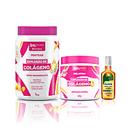 Kit Creme, Gelatina e Óleo Explosão de Colágeno – Beleza Natural - imagem 1