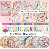 Adesivos 3D DIY Ceninhas para Crianças e Adultos - Kit Criativo com 30 Adesivos + Fundos + Pinça - imagem 4