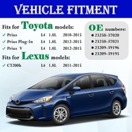 Kit 4 Injetores de Combustível 23250-37020 para Toyota Prius e Lexus CT200h 1.8L - imagem 3