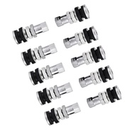 Kit 10 Hastes Válvula Pneu TR161 Curta Metal Cromado para Carro, Moto, ATV - Vedação Perfeita! - imagem 2