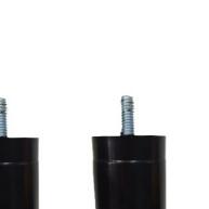 Kit de 12 Pés para Cama Box e Baú em Plástico Resistente 12cm - imagem 1