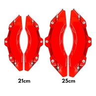 Kit 4 Capas de Pinça de Freio Universal com Logo e Cola - Estilo Tuning Vermelho - imagem 4