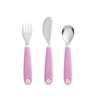 Munchkin Kit de Talheres Infantil Roxo - Seguro, Livre de BPA e Ideal para Crianças a Partir de 18 Meses - imagem 1