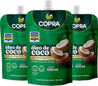 Kit 3 Óleo de Coco Extravirgem Copra Embalagem Econômica 500ml - imagem 1