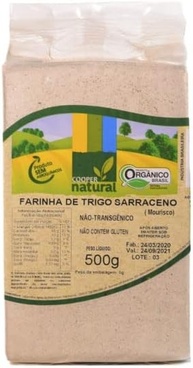Kit 2: Farinha de Trigo Sarraceno Orgânico Coopernatural 500g - imagem 1