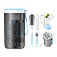 Kit de Limpeza de Mamadeira Portátil com Escova Extensível de Silicone - imagem 1