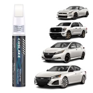 Tinta de Retoque para Carro Nissan - Pearl White Tricoat (QAB) - Kit Reparo de Arranhões com Caneta 2 em 1 - imagem 1