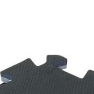 Kit de Tatames EVA Preto/Cinza 50x50x2 cm para Academia e Esportes - imagem 1