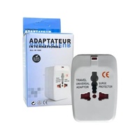 Kit 2 Adaptadores de Tomada Universal para Viagem: 150+ Países (Europa, EUA, UK, Ásia) Bivolt c/ Trava de Segurança - imagem 2