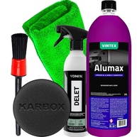 Kit Completo Vonixx Alumax 1.5L + Delet 500ml: Limpeza Profunda para Borrachas e Pneus - imagem 1