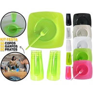 Kit Descartáveis Festa: 150 Peças! - imagem 1