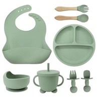 Kit 8 Peças Talheres de Silicone Seguros para Bebês e Crianças - Design Ergonômico e Fácil Limpeza - imagem 2