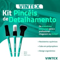Kit 3 Pincéis Ultra Macios Vintex: Detalhamento Interno e Externo Impecável - imagem 3