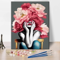 TUMOVO Pintura por Números para Adultos - Kit DIY com Tela 40x50cm, Tintas Acrílicas e Pincéis - imagem 1