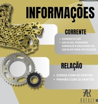 Kit Relação Completo Honda CB650F (2014-2018) - Durabilidade e Performance - imagem 4