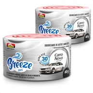 KIT 2 Aromatizante Gel Carro Novo Breeze Pro Auto 60g - Frescor Duradouro - imagem 2