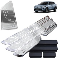 Kit Soleiras e Descanso de Pé Inox e Vinil para Toyota Corolla Cross 2023-2025 | Proteção e Estilo Premium - imagem 2
