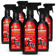 KIT 6 Ceras Cristalizadora Líquida com Carnaúba - Brilho Espelhado e Proteção UV para Carros - imagem 1