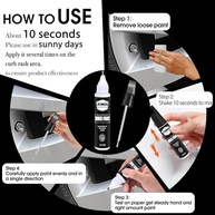 Kit Reparo Roda Preta Fosca: Tinta de Retoque Rápida e Fácil para Arranhões e Danos - imagem 5