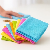 Kit 10 Panos de Microfibra 30x30cm - Limpeza Multiuso com Alta Absorção e Sem Fiapos - imagem 1