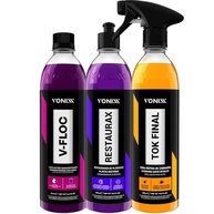 Kit Estética Automotiva Vonixx: Shampoo V-Floc, Restaurax e Tok Final para Brilho Impecável - imagem 2
