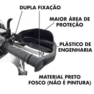 Kit Protetor de Mão Preto para Yamaha Fazer 150 (2016 em diante) - Segurança e Estilo - imagem 3