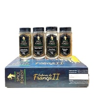Kit com 4 Temperos Linha Premium: Ervas Finas, Lemon Ervas, Mostarda em Grãos e Quatre Spices - Frasco de Vidro Spice Forest - imagem 2