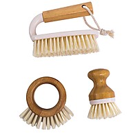 Kit Escovas Limpeza Oikos: 3 Peças Off-White - imagem 1